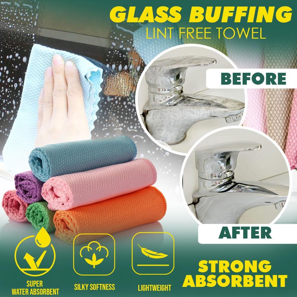 Glass Buffing Lint Free Towel