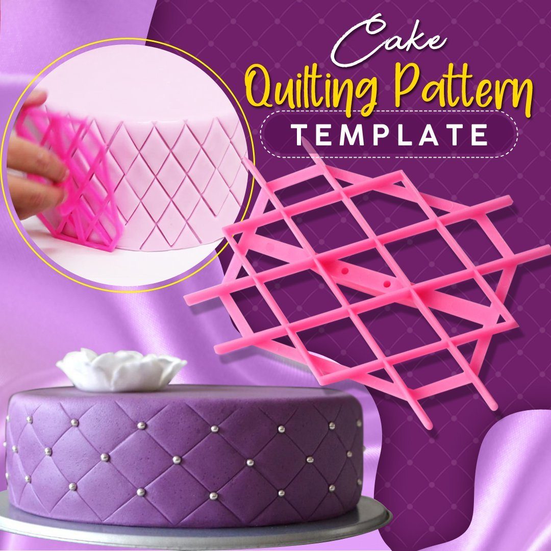 Quilted Pattern Cake Template