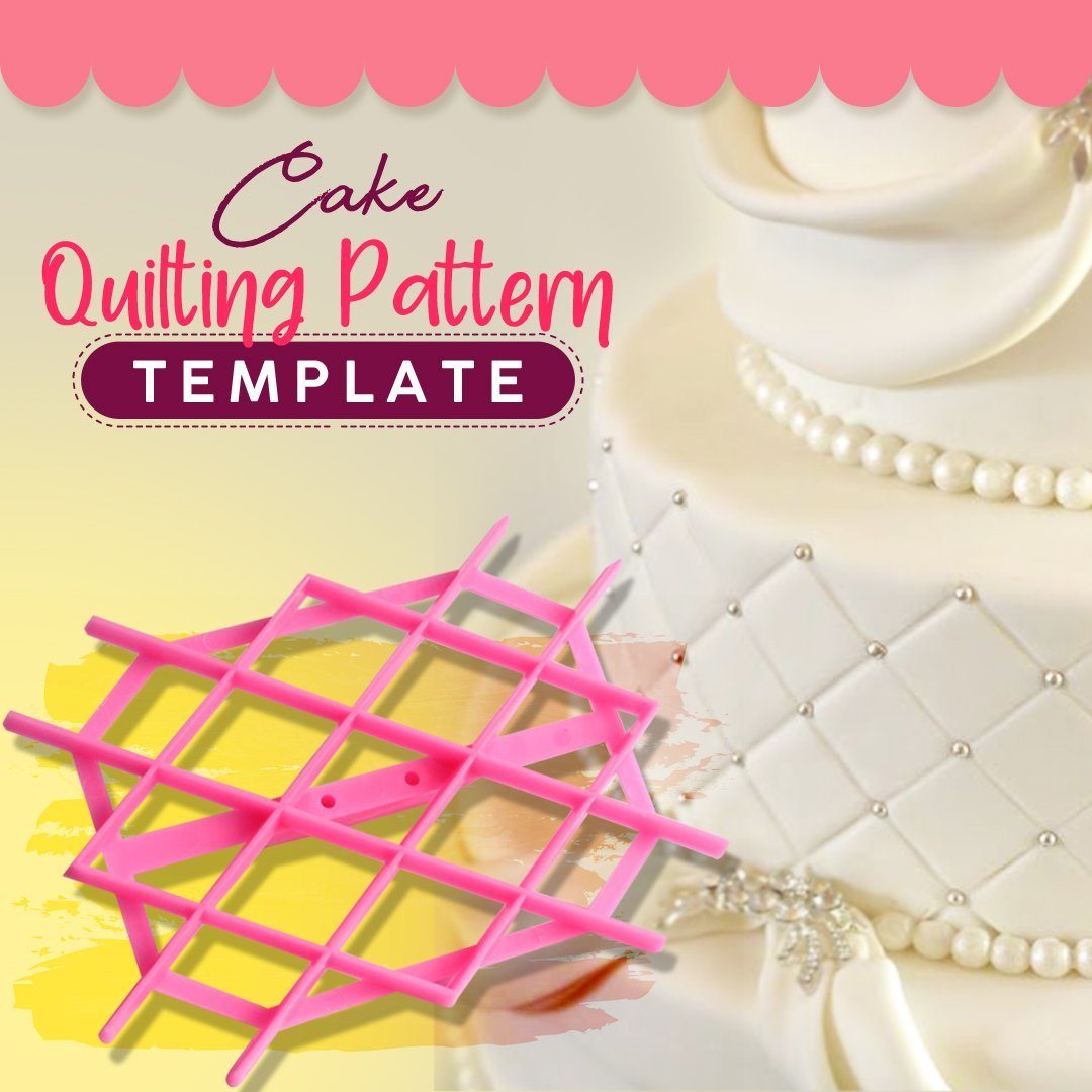 Quilted Pattern Cake Template