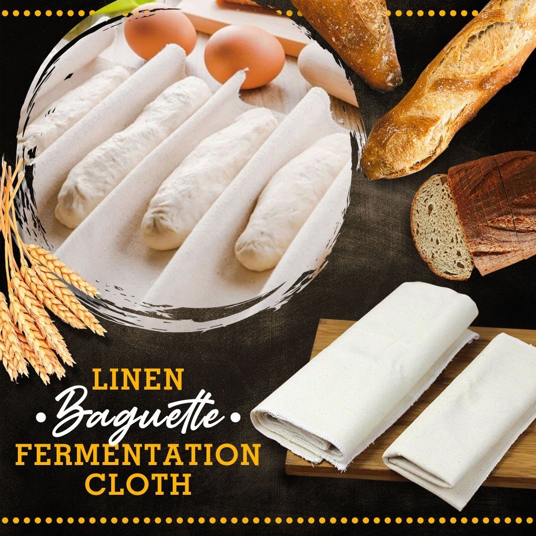 Linen Baguette Fermentation Cloth