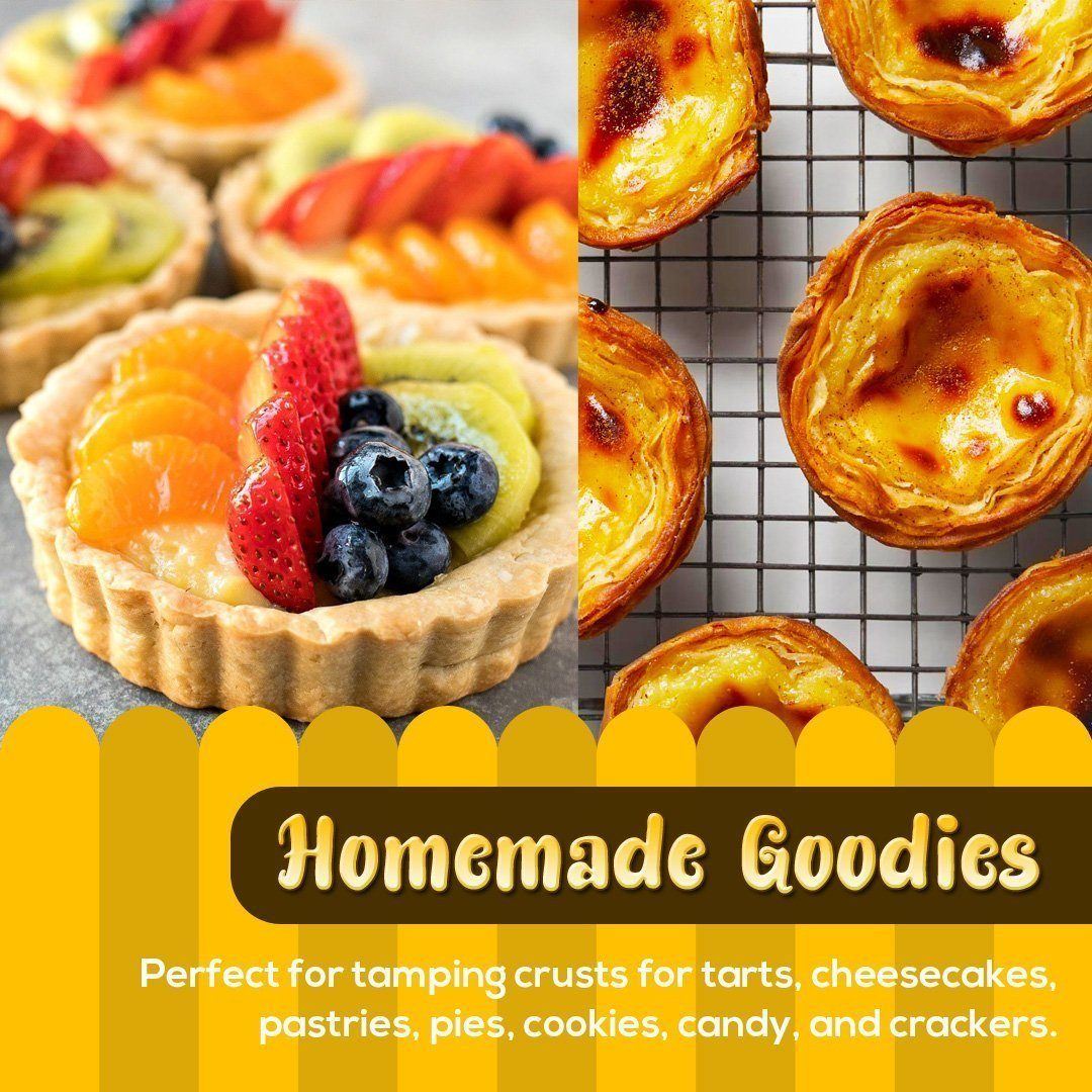 Versatile Wooden Pastry Tamper