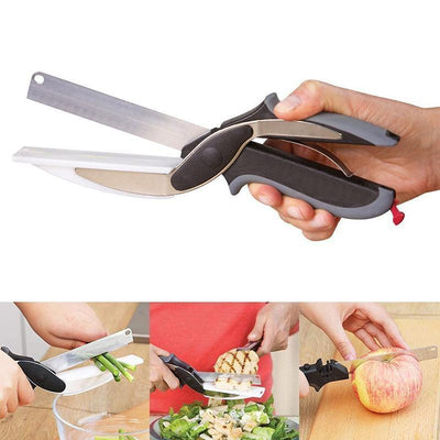 Multifunctional  Scissors Food Vegetable Scissor 2 in 1