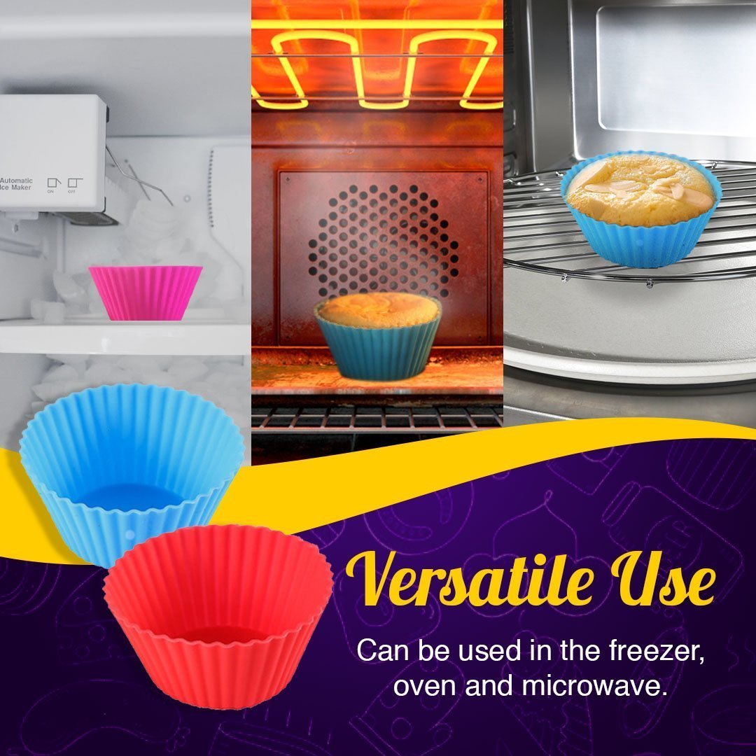 Reusable Silicon Baking Cups (6Pcs Set)