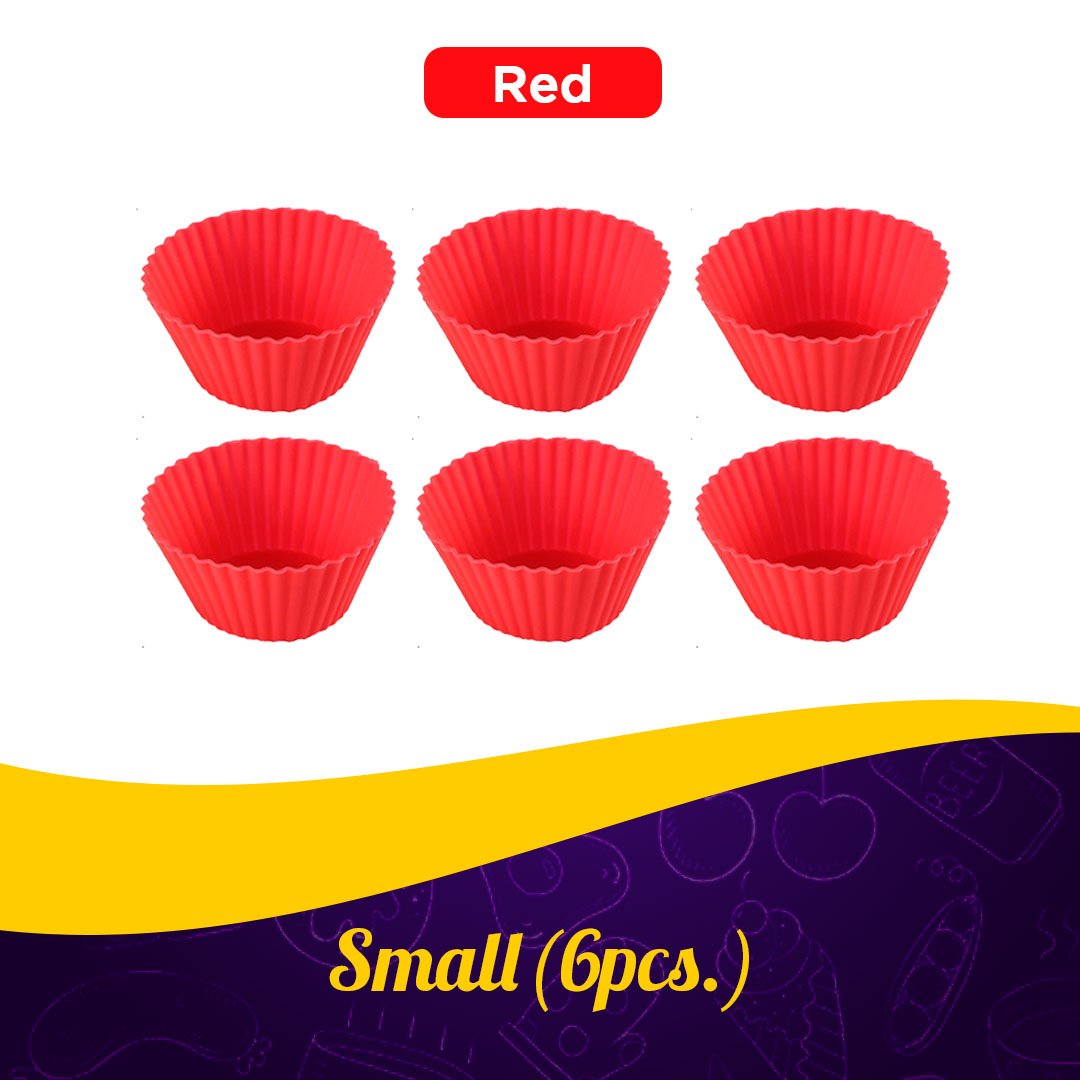 Reusable Silicon Baking Cups (6Pcs Set)