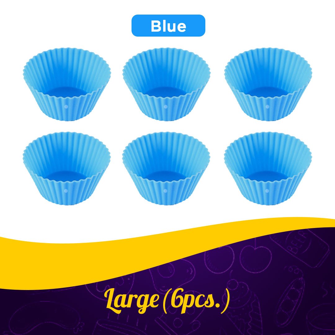 Reusable Silicon Baking Cups (6Pcs Set)