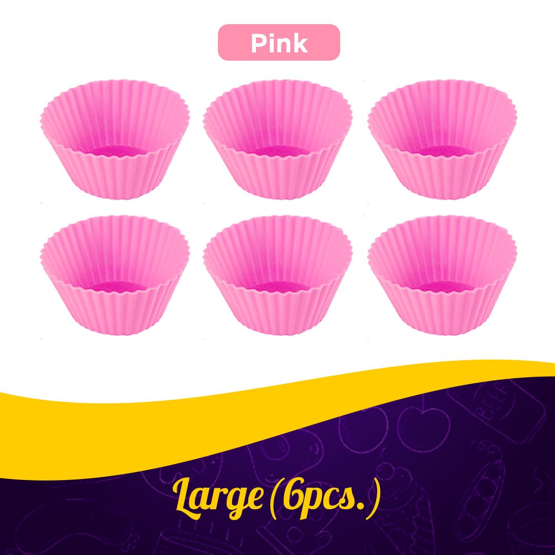 Reusable Silicon Baking Cups (6Pcs Set)