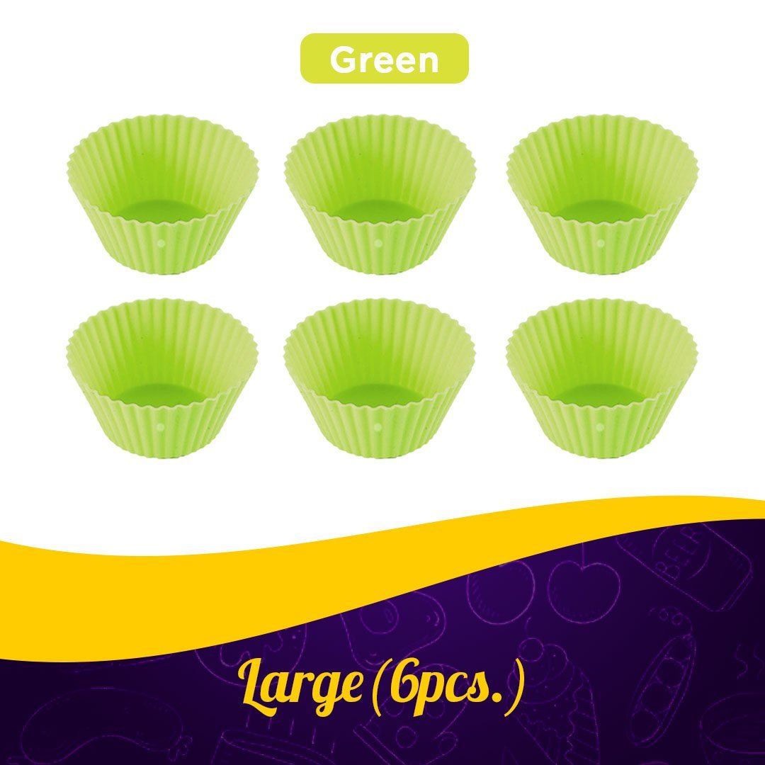 Reusable Silicon Baking Cups (6Pcs Set)