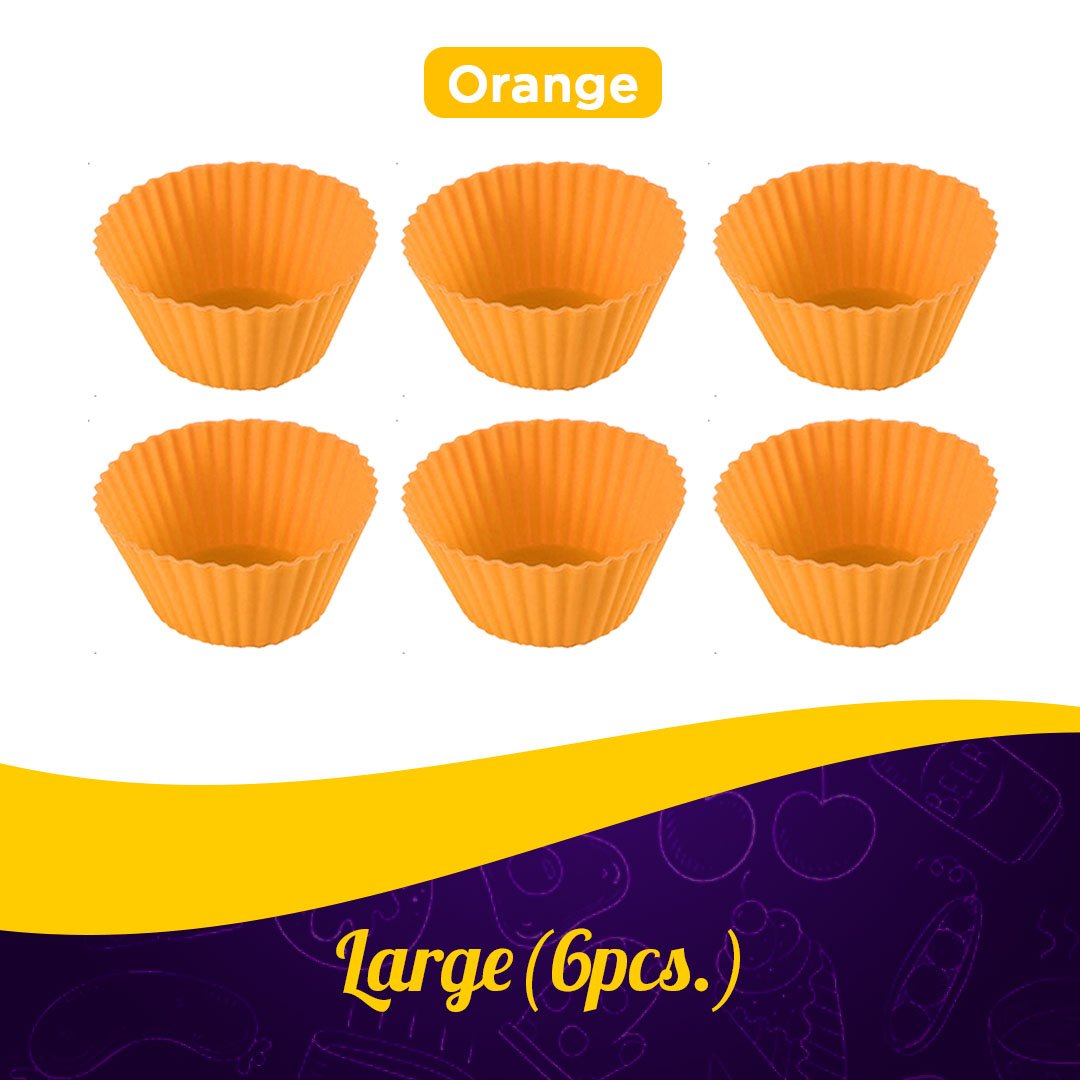 Reusable Silicon Baking Cups (6Pcs Set)