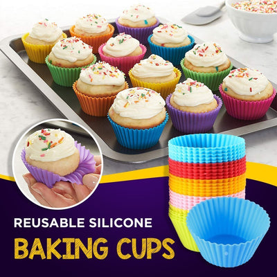 Reusable Silicon Baking Cups (6Pcs Set)