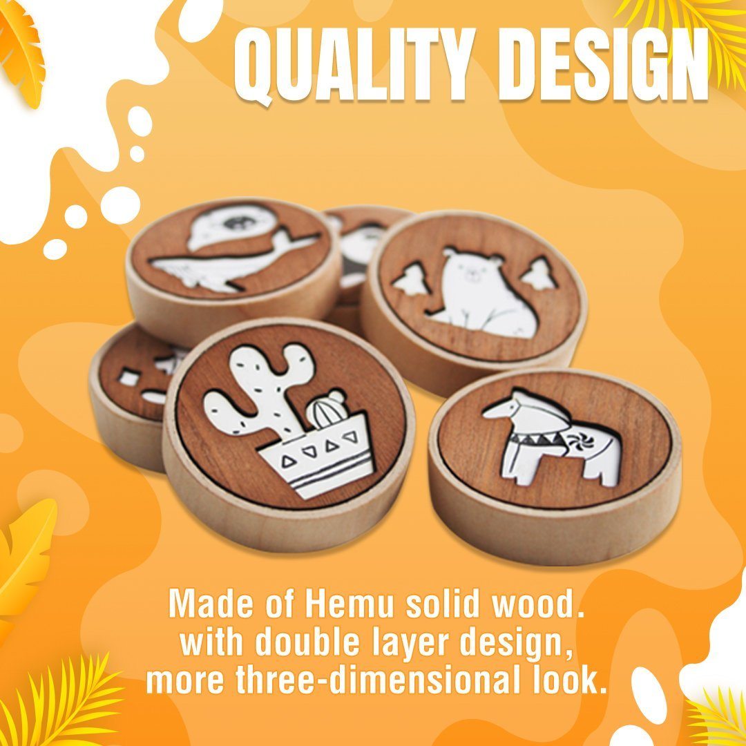 Wooden Bottle Opener & Refrigerator Stickers