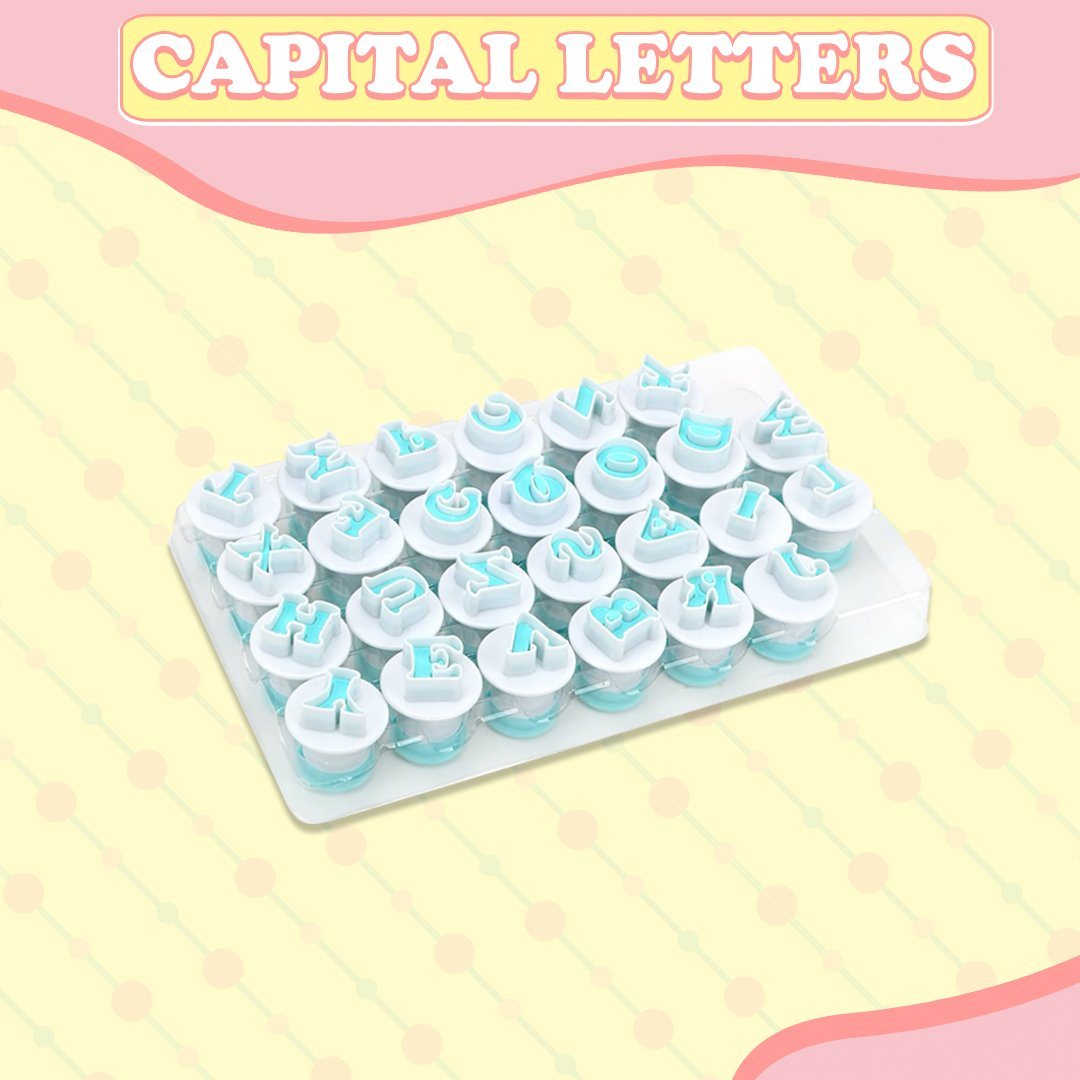 Fondant Cake Alphabet Plunger Set