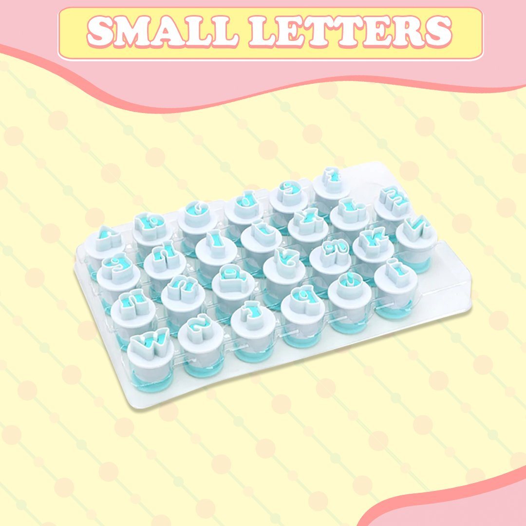 Fondant Cake Alphabet Plunger Set