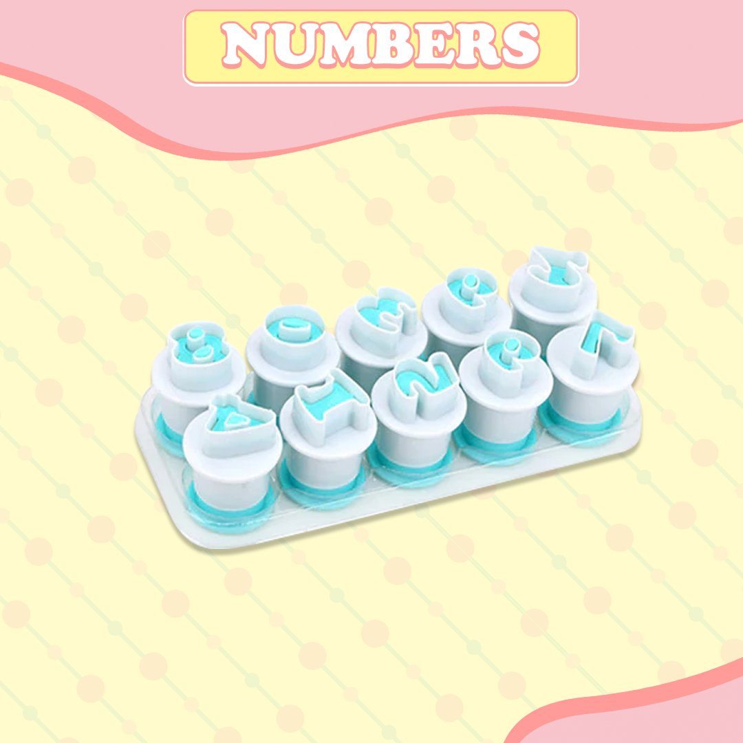 Fondant Cake Alphabet Plunger Set