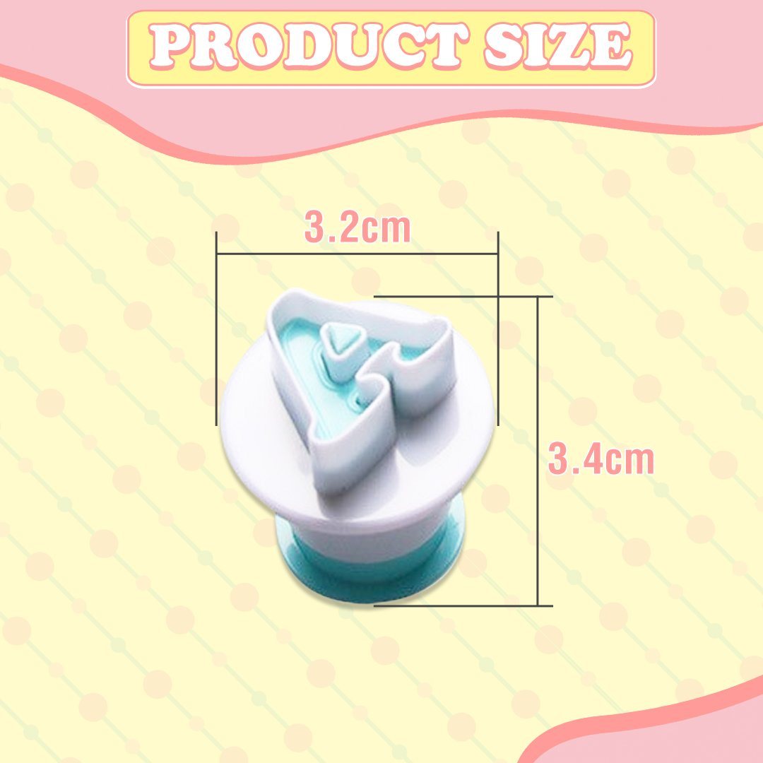 Fondant Cake Alphabet Plunger Set