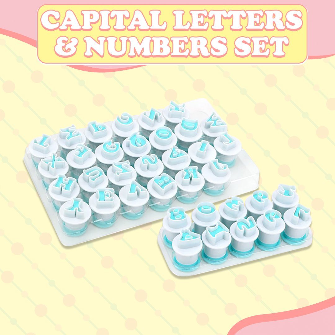 Fondant Cake Alphabet Plunger Set