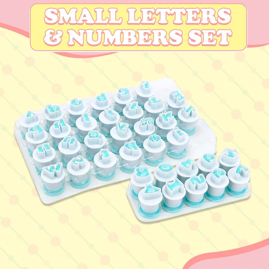 Fondant Cake Alphabet Plunger Set