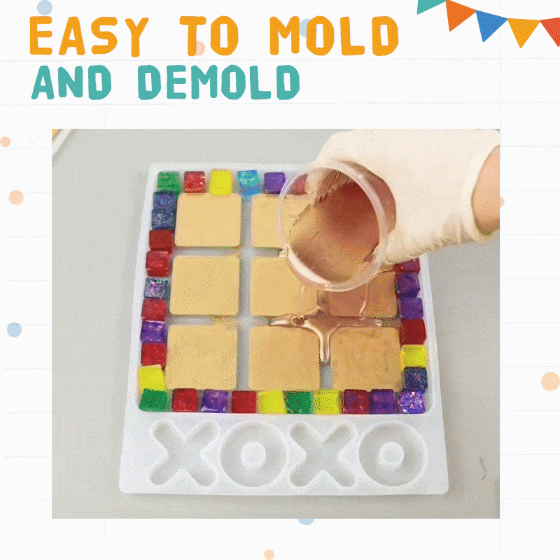 Tic Tac Toe Silicone Mold