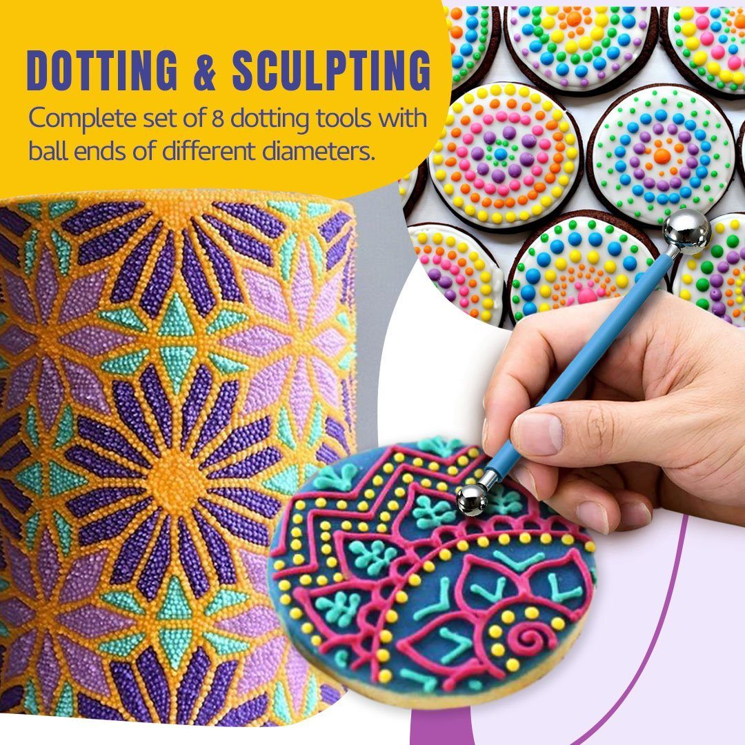 Mandala Cake Dotting Pen Tool Set(9pcs/Set)