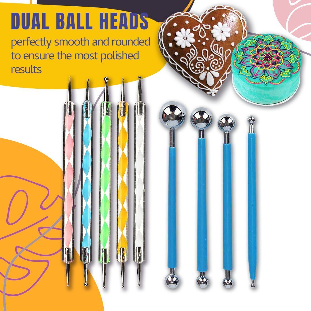 Mandala Cake Dotting Pen Tool Set(9pcs/Set)