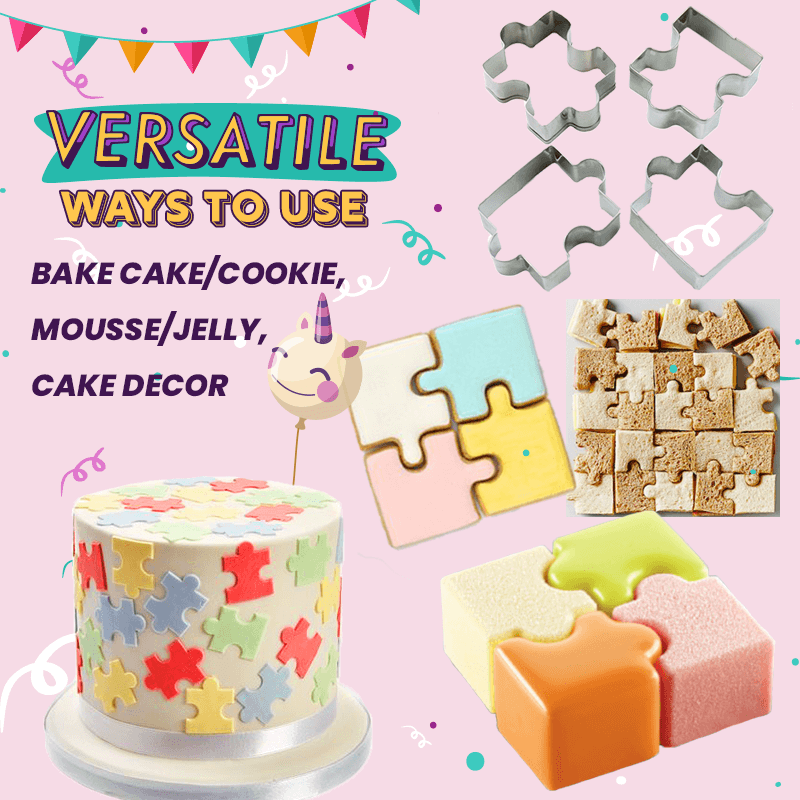 Puzzle Cake Cutter (4pc Set)