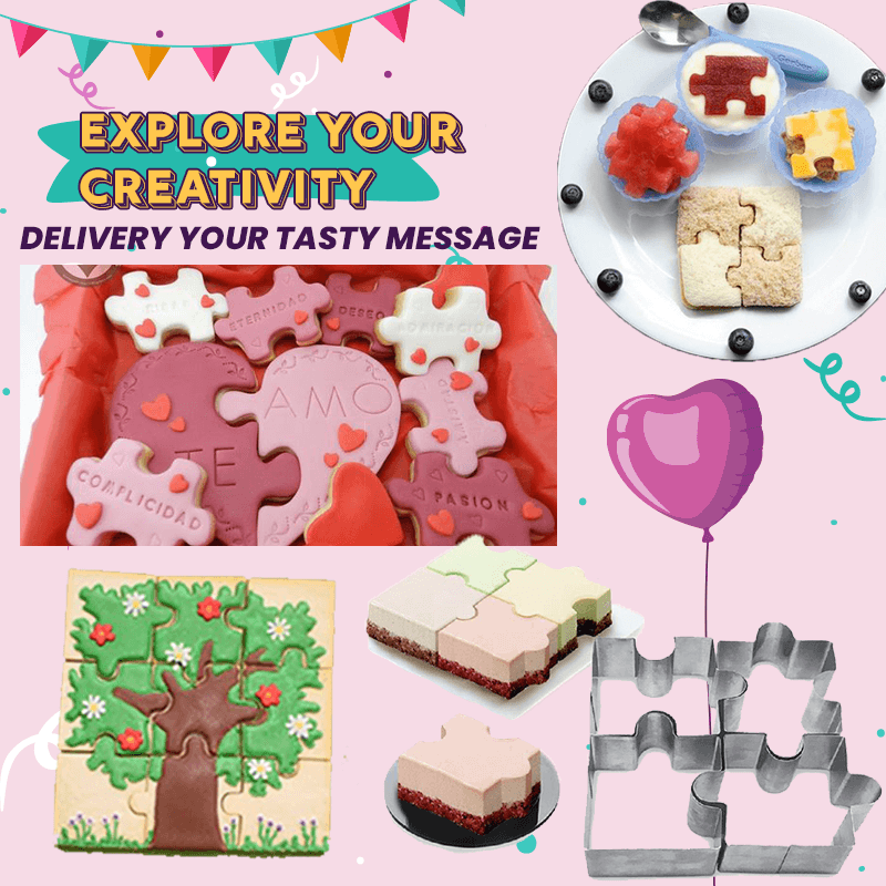 Puzzle Cake Cutter (4pc Set)