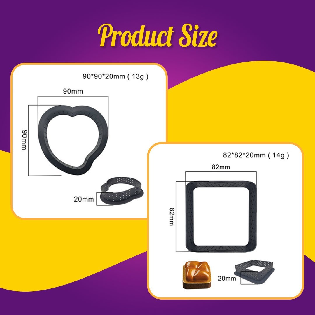 Mousse Fruit Cake Ring Egg Tart Molds