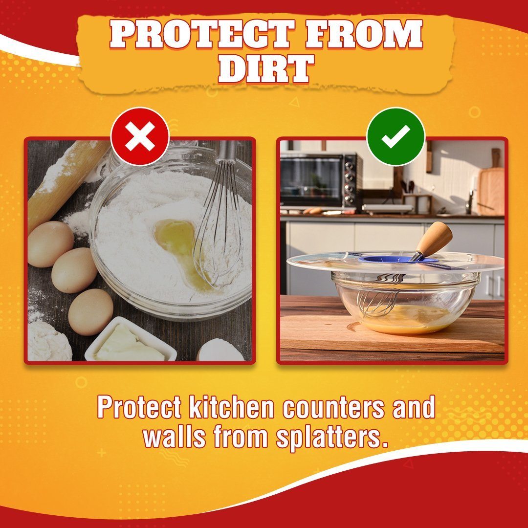 Safe Mixing Bowl Splatter Guard