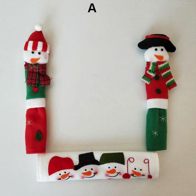 SNOWMAN KITCHEN HANDLE DOOR COVERS