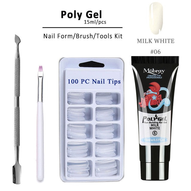 white color nail kit