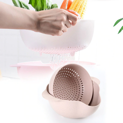 Multi-Functional Rotating Draining Colander