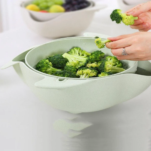 Multi-Functional Rotating Draining Colander