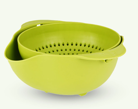 Multi-Functional Rotating Draining Colander