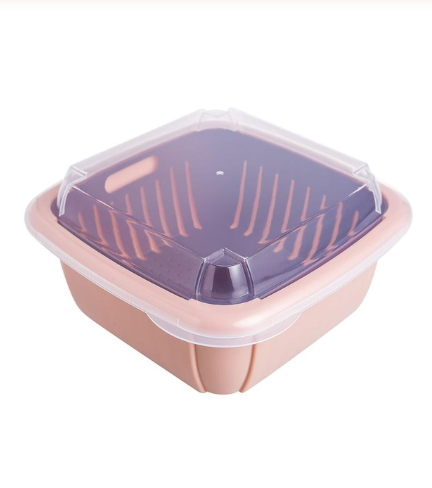 Double Layer Drain Storage Basket
