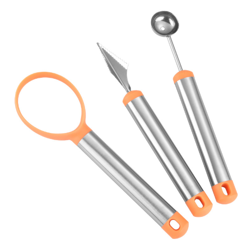 Three-piece Stainless Steel Fruit Platter Carving Knife Tool
