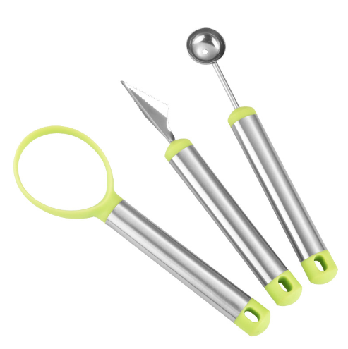 Three-piece Stainless Steel Fruit Platter Carving Knife Tool