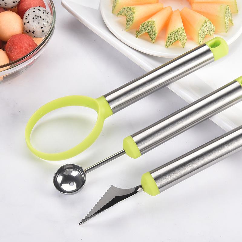 Three-piece Stainless Steel Fruit Platter Carving Knife Tool