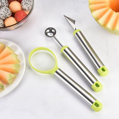Three-piece Stainless Steel Fruit Platter Carving Knife Tool
