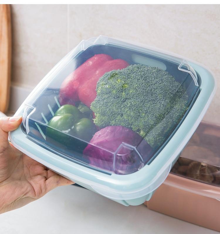 Double Layer Drain Storage Basket
