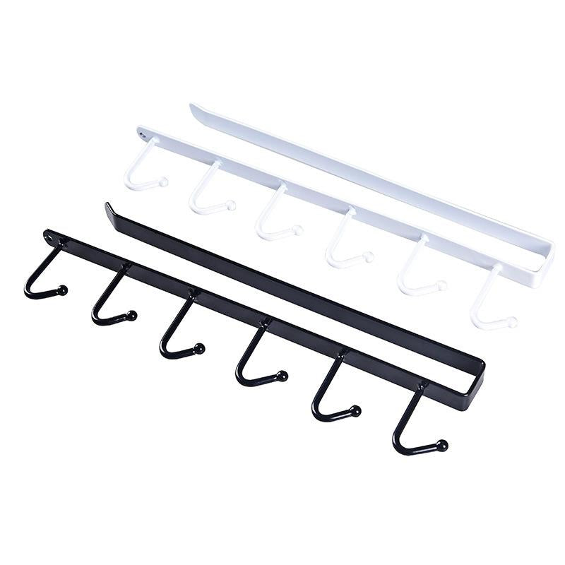 Under-Cabinet Hanger Rack (6 Hooks)