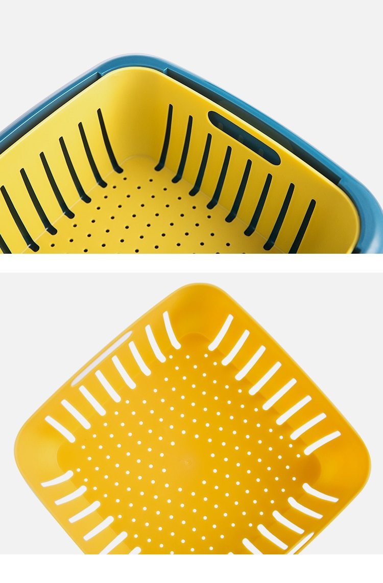 Double Layer Drain Storage Basket