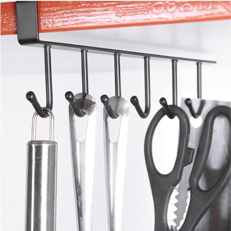 Under-Cabinet Hanger Rack (6 Hooks)