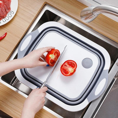 Foldable Cutting Board with Colander