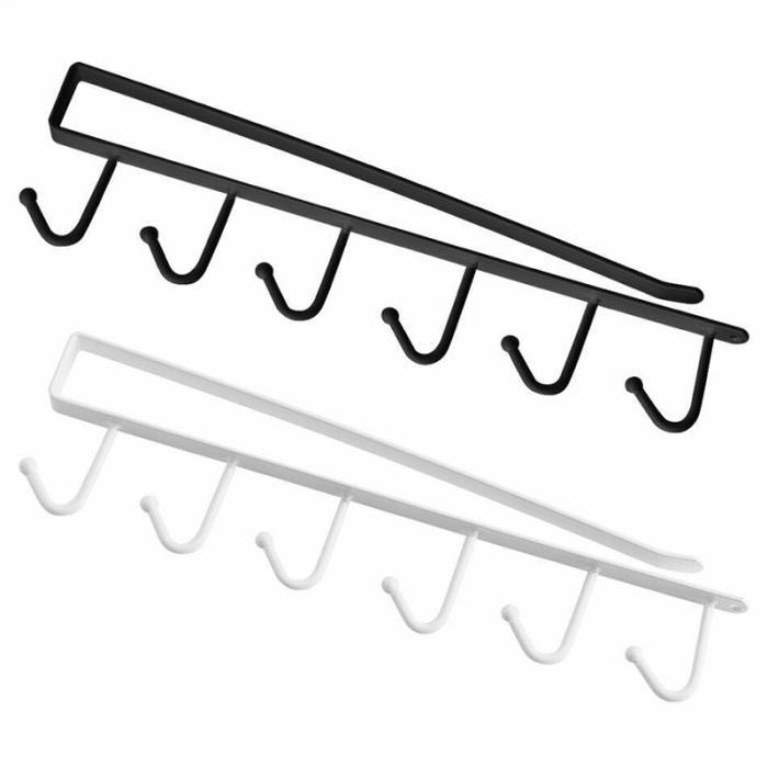 Under-Cabinet Hanger Rack (6 Hooks)