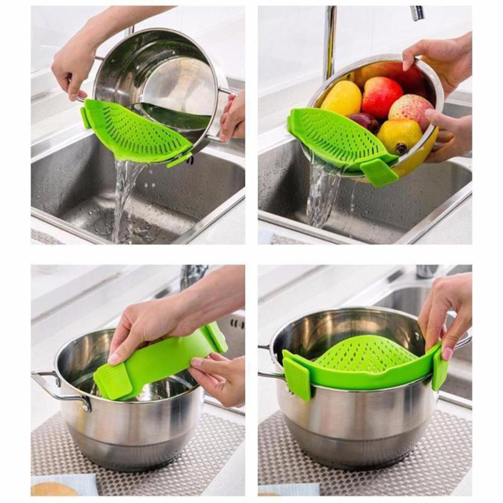 Silicone Clip on Strainer