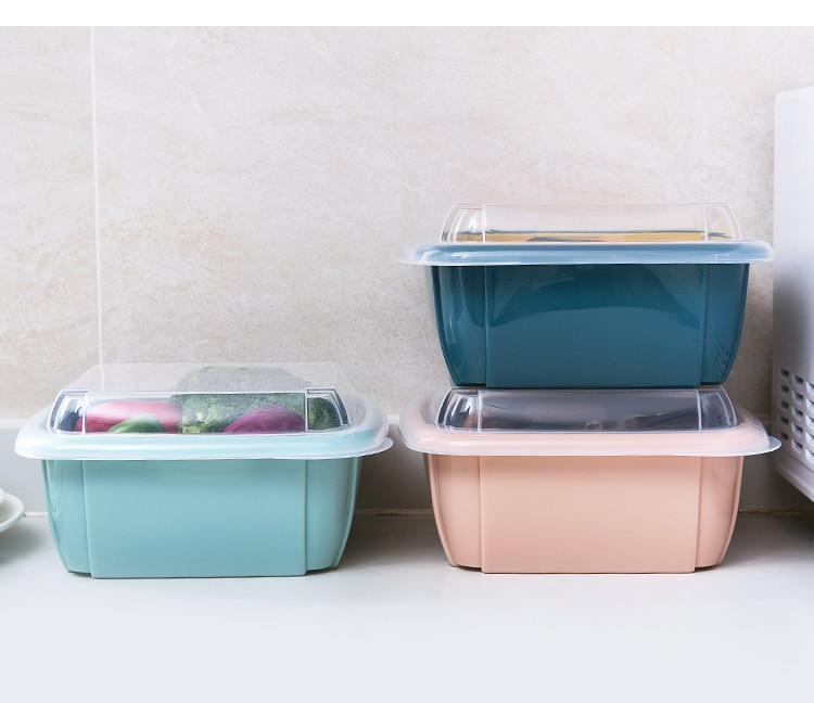 Double Layer Drain Storage Basket
