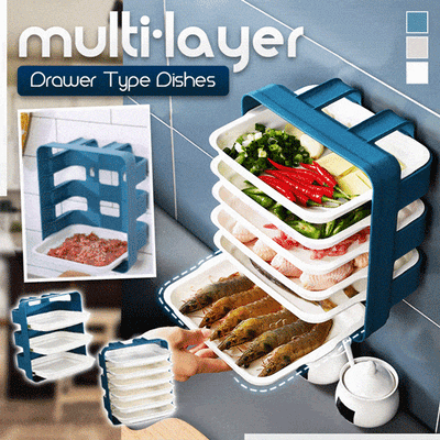 Multi-Layer Drawer-Type Dishes