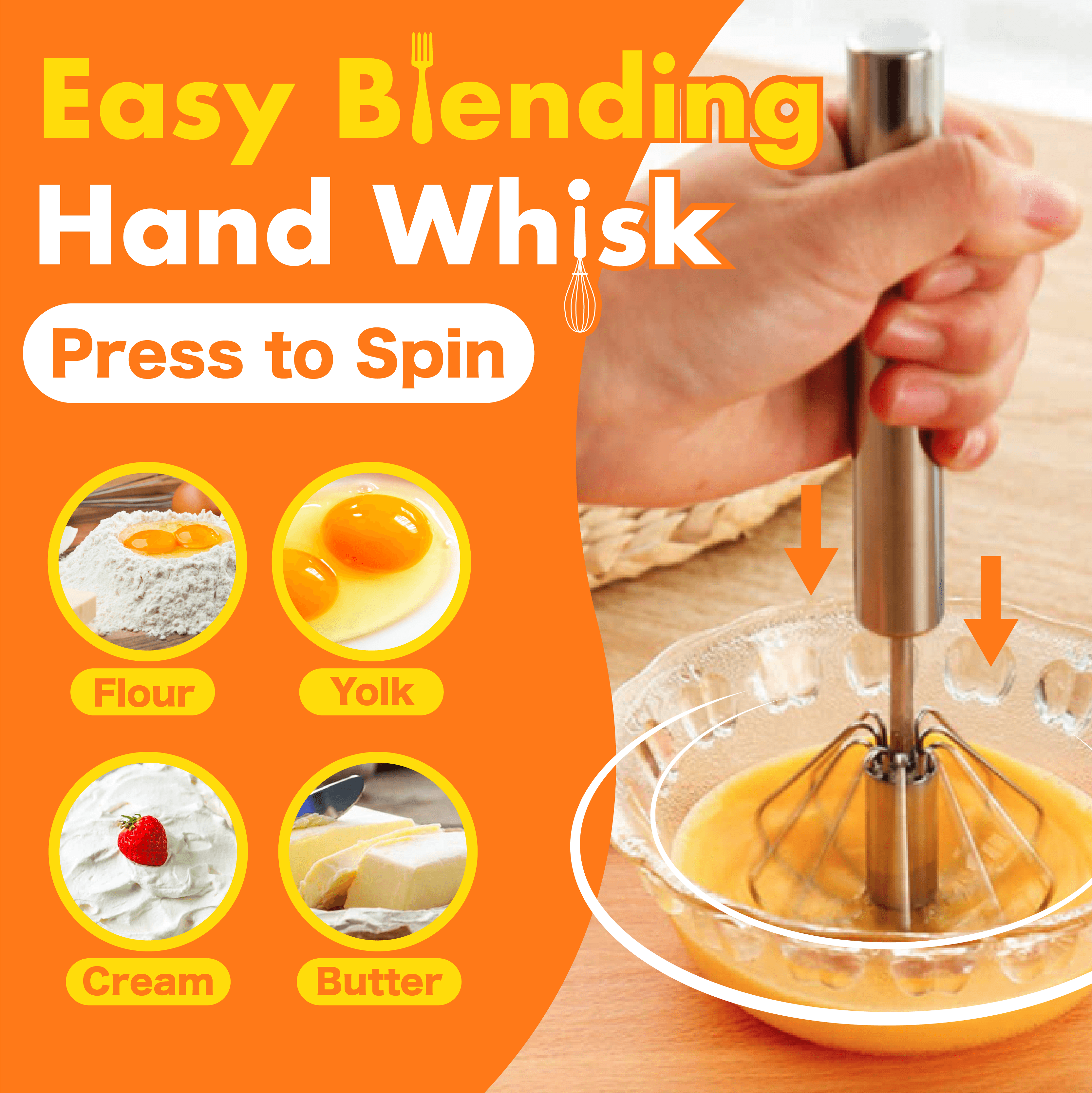 Easy Blending Hand Whisk