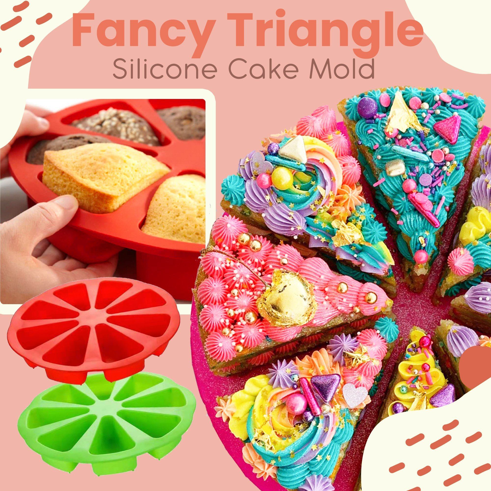 Fancy Triangle Silicone Cake Mold