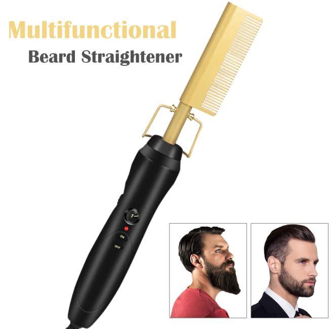 2-in-1 Hair Curler & Straightener Comb