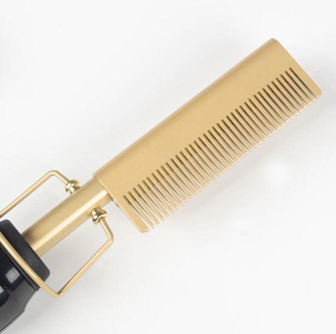 2-in-1 Hair Curler & Straightener Comb